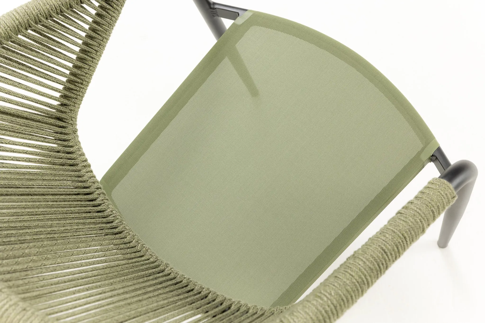 3-Piece Rope Weave Balcony Set Outdoor Furniture Coffee Table And Chair Weave Armchairs With Side Table