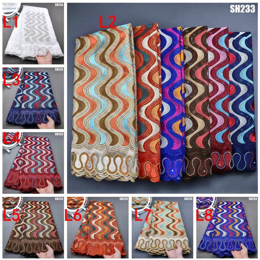 Supoo comfortable 100% swiss voile cotton lace fabric dry lace high quality Senegal lace