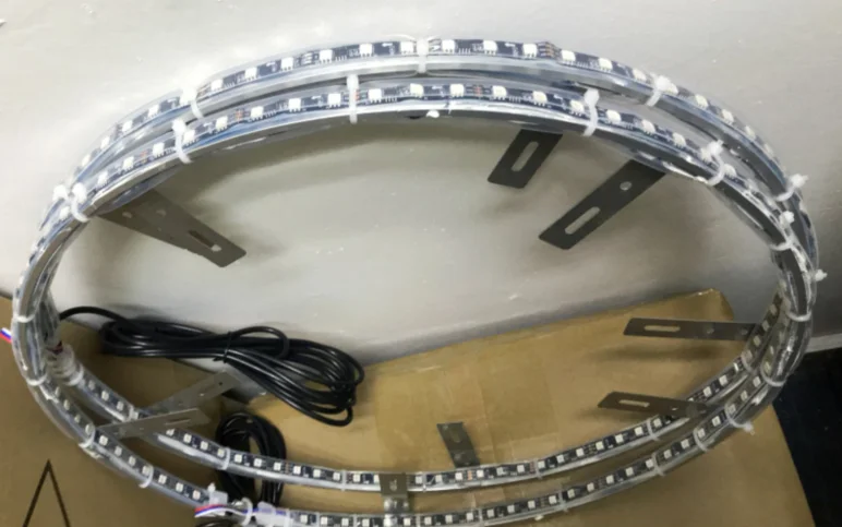 Двухрядное светодиодное колесное освещение IP68, 17 дюймов