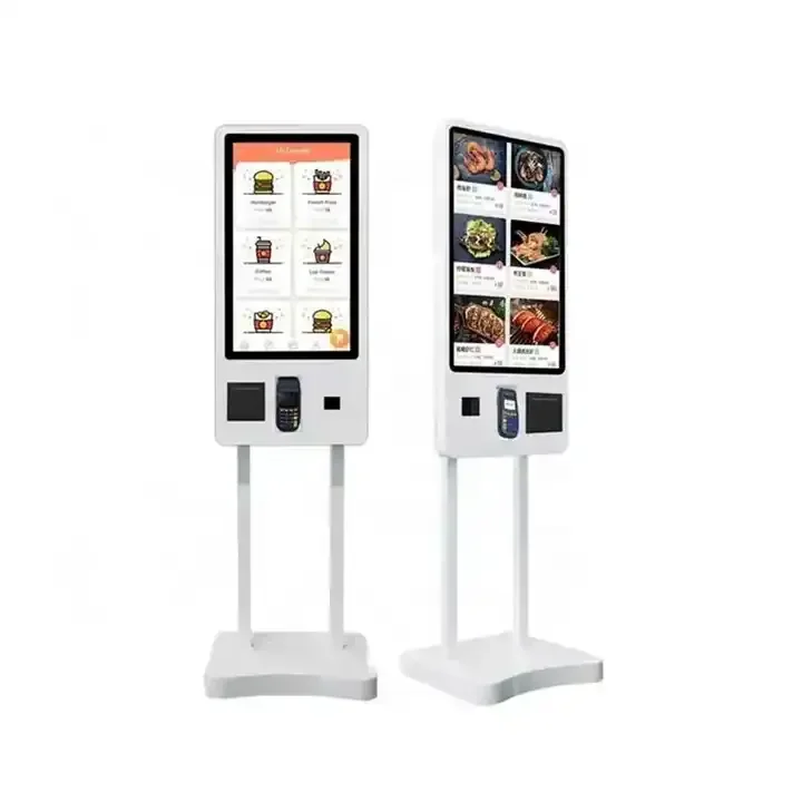 Touch Screen POS System self ordering kiosk in restaurant cash payment kiosk fast food kiosk Print Scan Camera