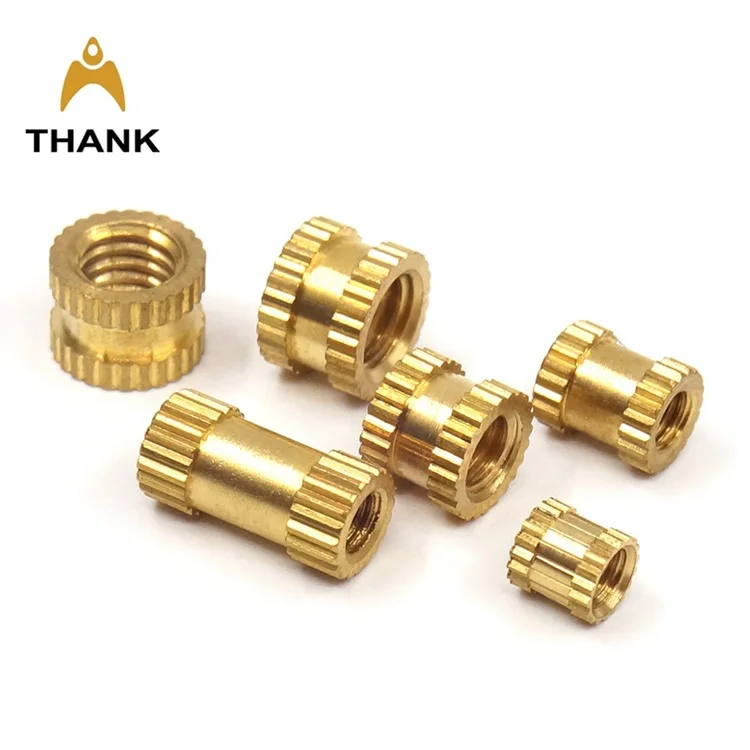 m2 m2.5 m3 m4 m5 m6 knurled threaded custom brass insert nut manufacturers