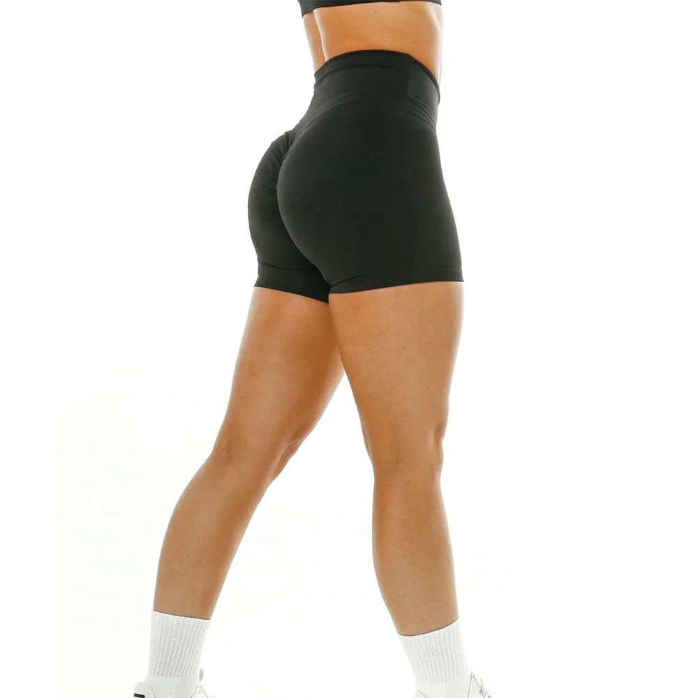 Womens Sports Yoga Shorts Gym Running Scrunch Butt Biker Shorts
