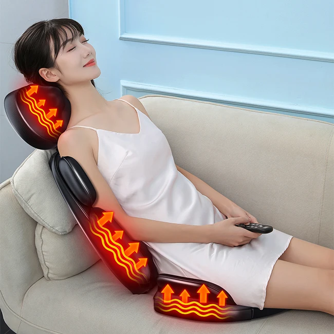 Ultimate Speed Heated Kneading Lumbar Vibrating Shiatsu Back Car Heated Massage Seat Cushion