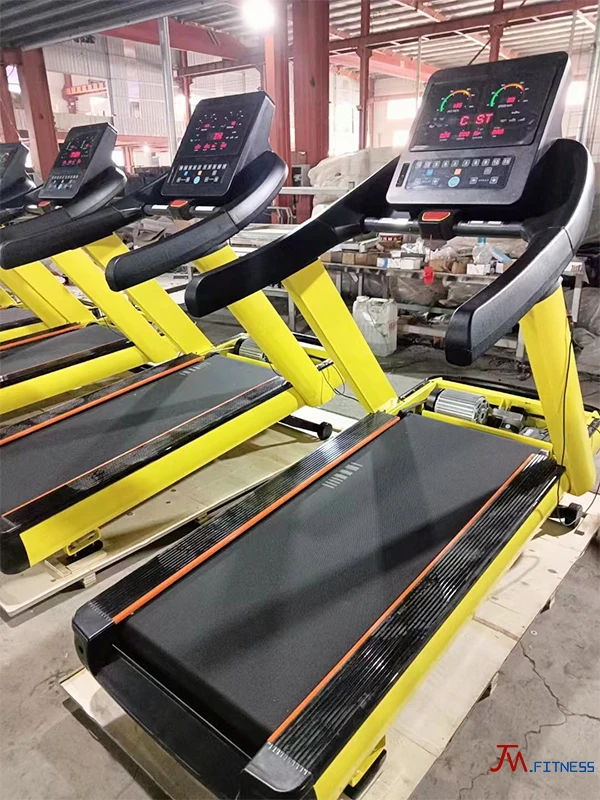 Sports commercial fitness gym running machine sports damper treadmill with wireless charging