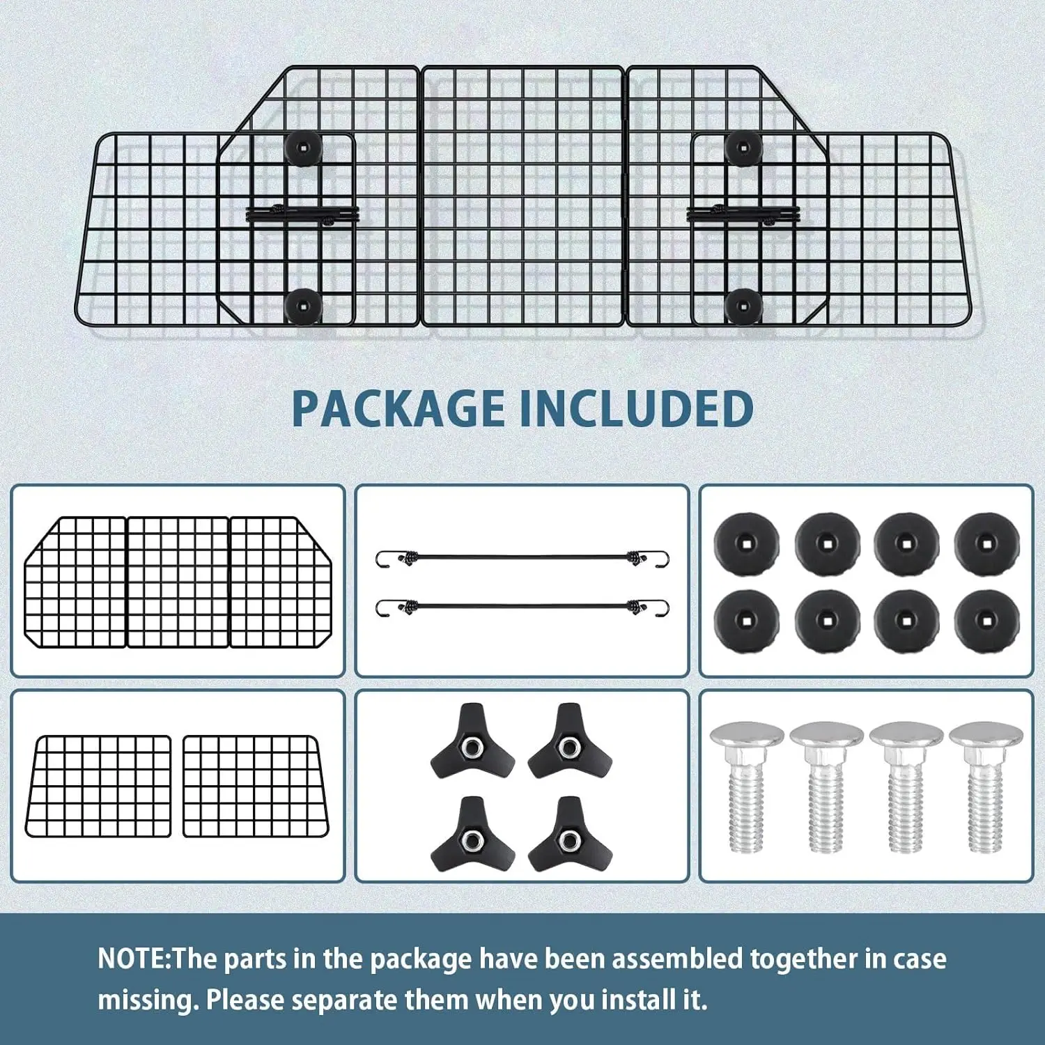 Car interior accessories Full Coverage Adjustable Large Pet Barrier Dog Car Barrier Rear seat fence