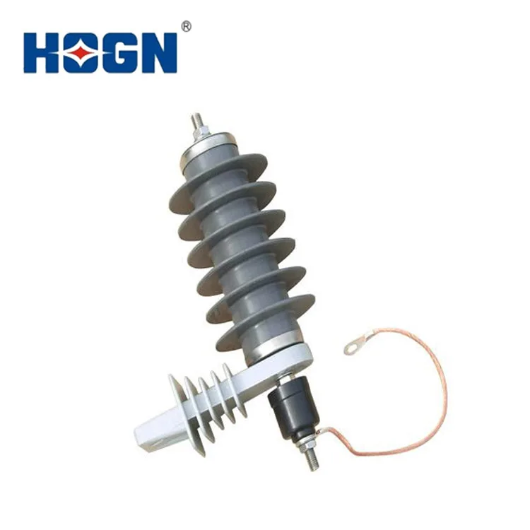 HOGN YH5W Polymeric Housed Metal-oxide Surge Arrester Without Gaps Nominal Discharge Current Surge Arrester Lightning 3KV