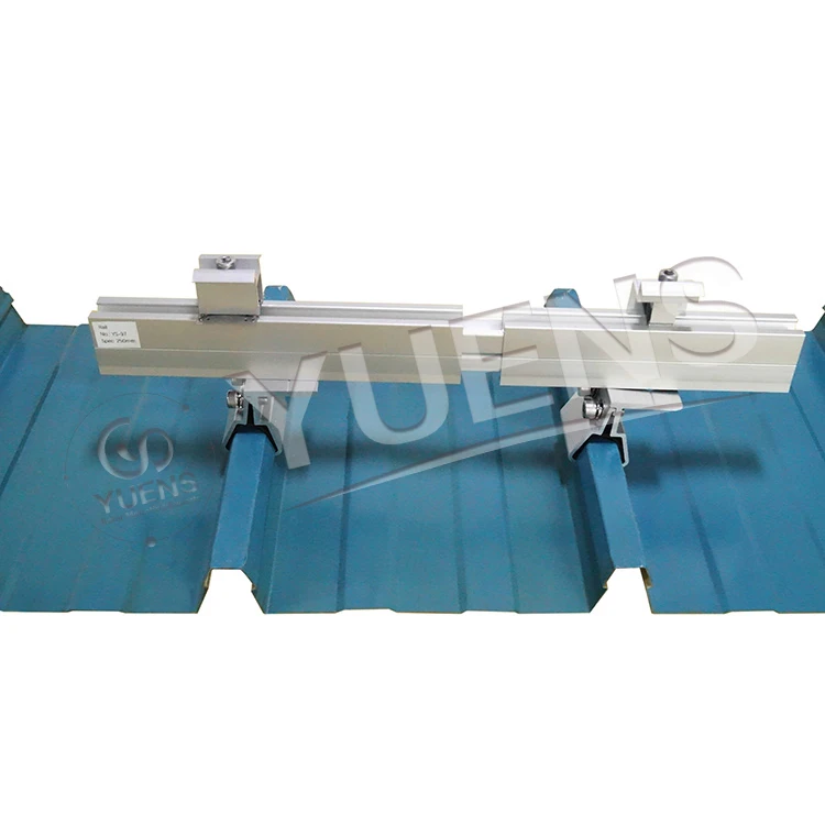 Yuend high quality stainless steel aluminum solar panel roof mount roofing sheets clip locks standing