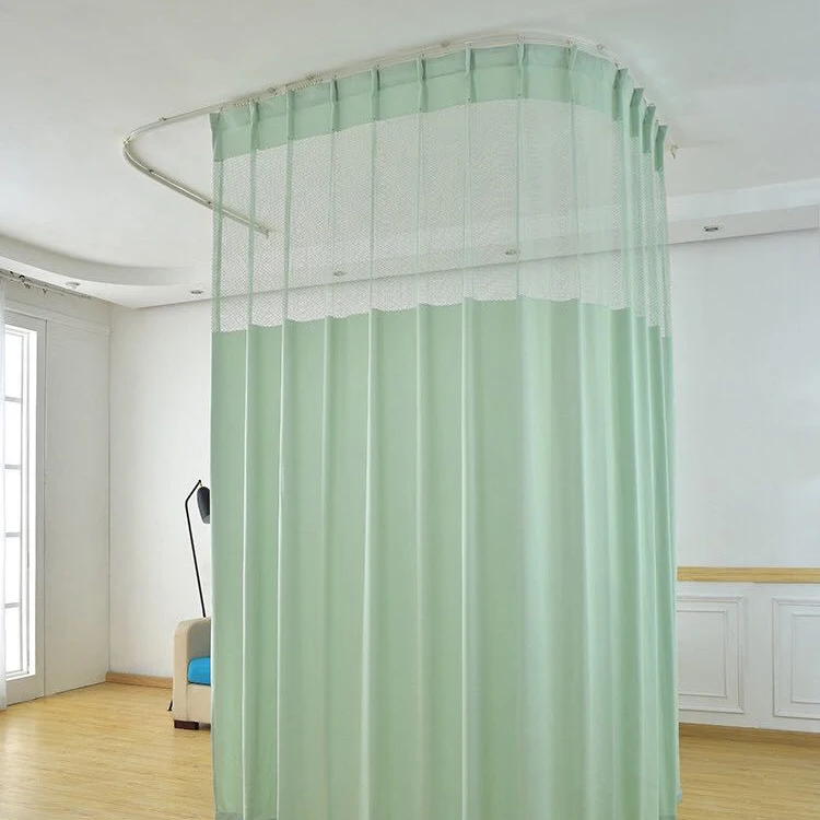 Medical Hospitals Fire Retardant Anti Bacterial Medical Cubical Mesh Disposable Curtain For Hospital