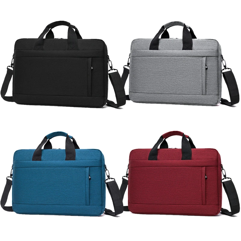 Wholesale Custom OEM 13 14 15 15.6 17 Inch Durable Polyester Laptop Sleeve Bag Computer Shoulder Covers Laptop Messenger Bag