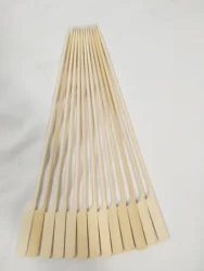 Wholesale 100% Natural Bamboo Fruit Food Picks Paddle Teppo Skewers for BBQ