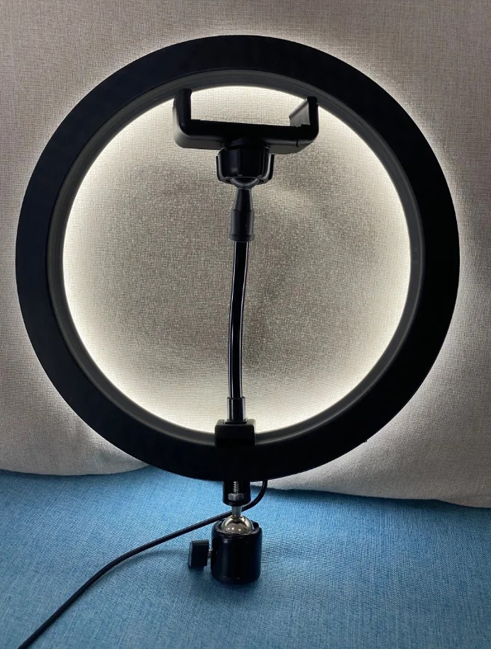 10 Inch 26cm LED Ring Light with 2.1M Tripod Stand Selfie Ring Makeup Fill Light Live Broadcast Beauty Photography Photo Light
