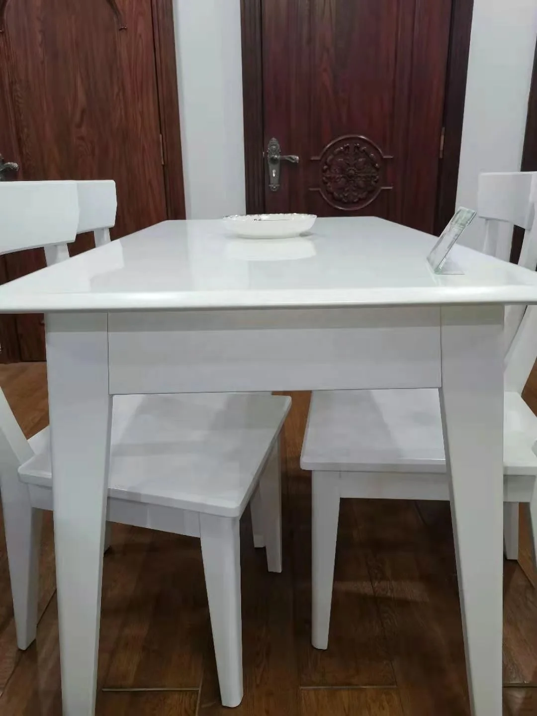 Birch Finger Joint Table Solid Wood Top Dining Room Table solid table