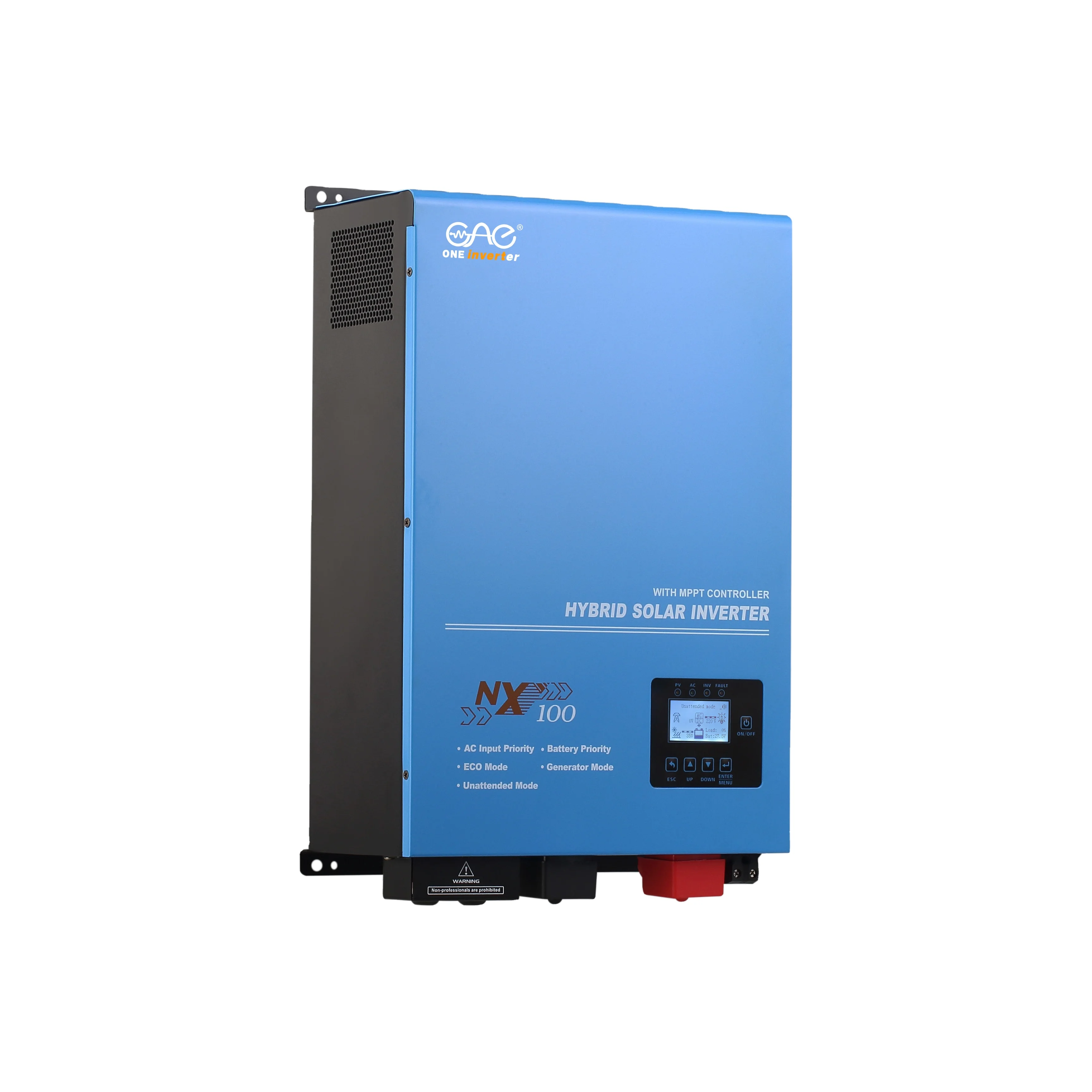 Pure sine wave inverter 4kw 24v 48v dc 220v ac with pure copper toroidal transformer inverter low frequency for life po4