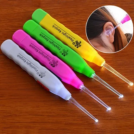 Light LED Earpick Dig Earwax Cleaner Earwax Remover Luminous Earpick Ear Cleaning Tools
