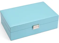 Luxury Wholesale Custom Logo Ring Earring Necklace Leather Jewelry Case Organizer Velvet Jewellery Storage Packaging Box