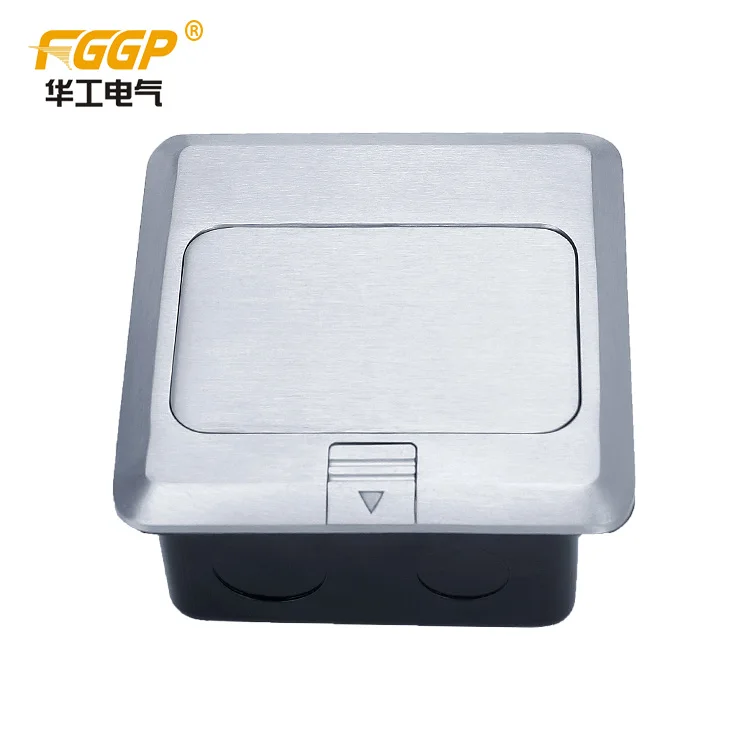 high quality  silver e--bay ama--zon  us floor receptacle with usb/waterproofpop up floor outlet  mounted socket box