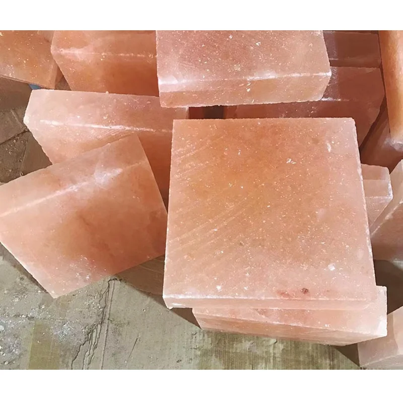 Kangshun customizable Himalayan Salt Tiles For Salt Room Spa Sauna steam room 20*10*2cm
