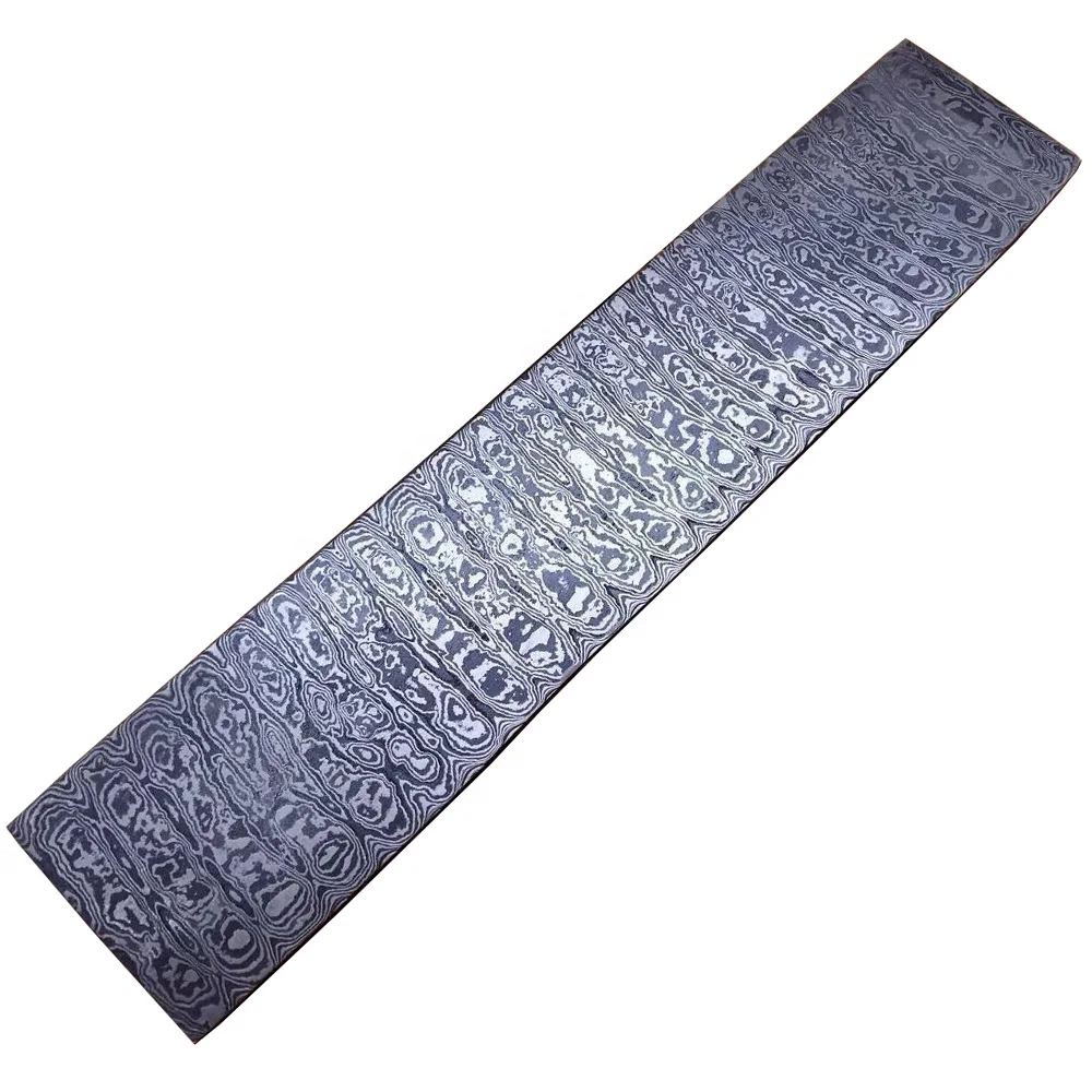 
Ladder Pattern Damascus Steel Bar Knife Making 