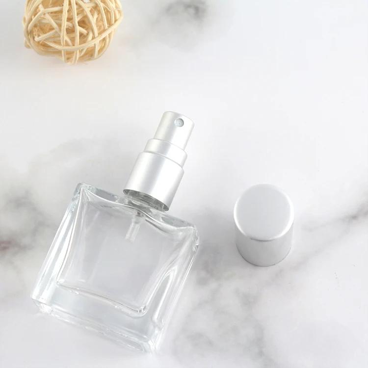 
Clear 15ML Square Fine Mist Travel Spray Bottle Parfume Samples Packaging 