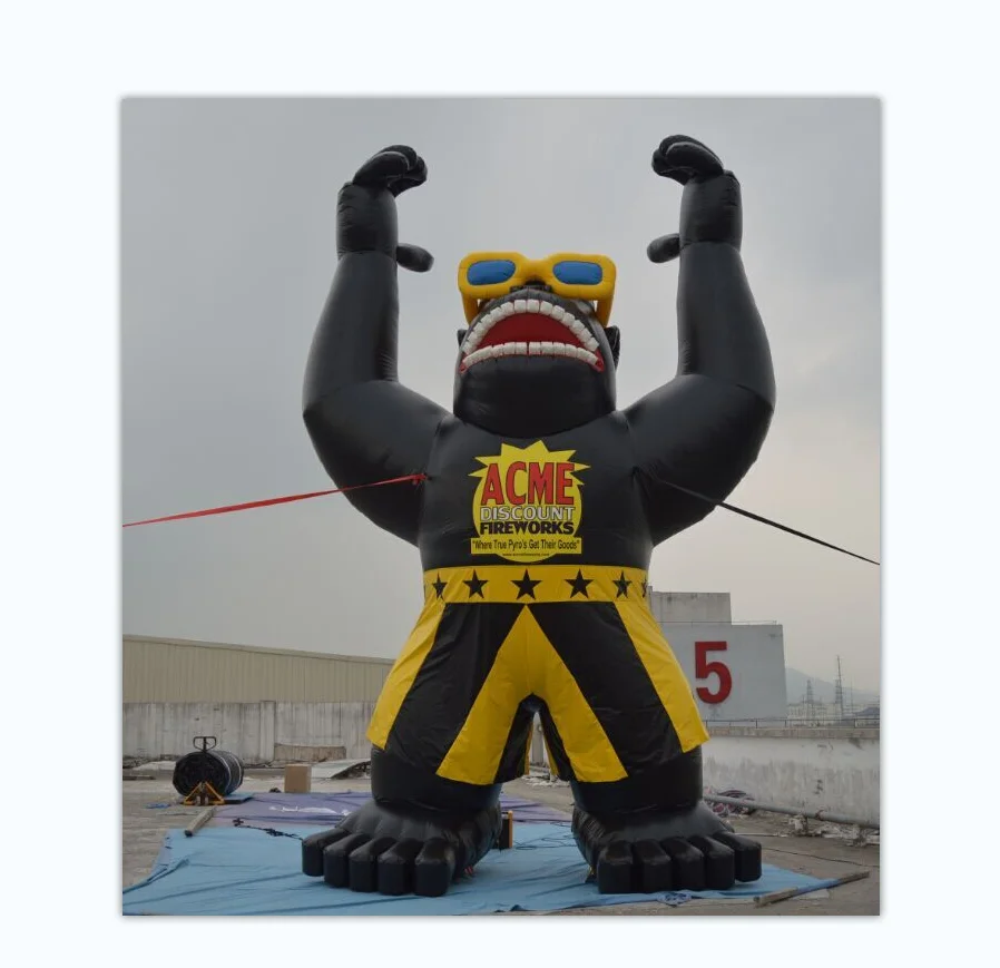 Надувная фабрика гигантская надувная реклама модель животного надувной шар gorilla для