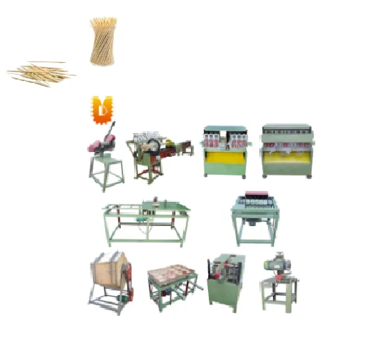 Wholesale Automatic Industrial Specification One Point And Double Point Bamboo Toothpick Processing Making Machine Line For Sale