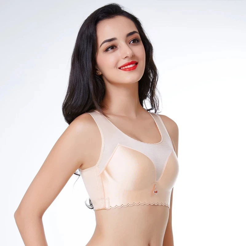 Ultra-thin Large Bra 75C-115E Women Push Up Underwear Full Coverage Breathable Sexy Seamless Lingerie Bras