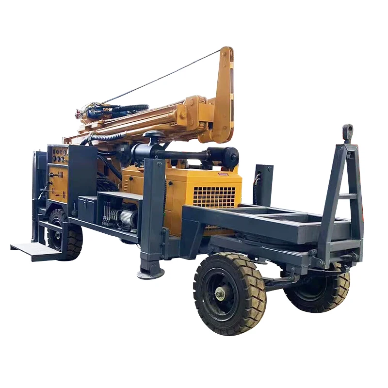 Trailer Mounted Water Well Drilling Rig Well Drilling Machine For Residential In Africa Market