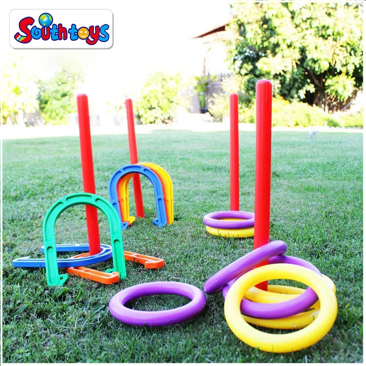 Outdoor Sport Plastic Horseshoe Throwing Game Toy For Kids And Adults