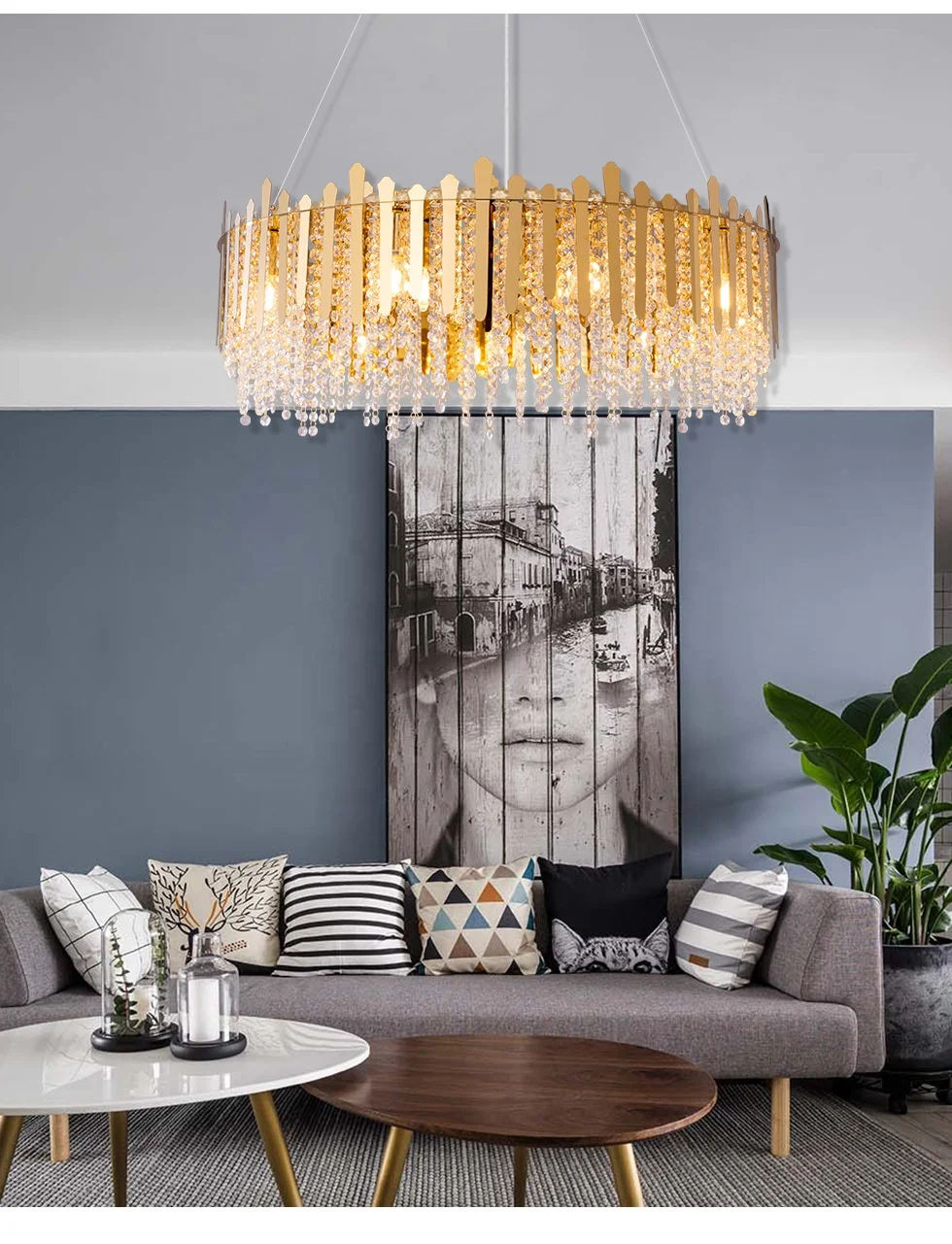 lighting manufacturer cheap price hotel lobby home indoor decor crystal ceiling pendant lights chandelier