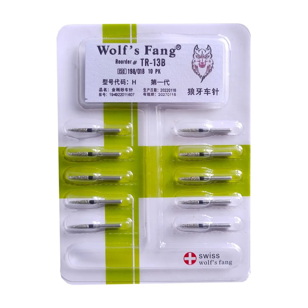 TR Series Black Code Extra Coarse Diamond Burs Dental for Teeth Polishing 10 Piece/blister TR-15B TR-19B TR-26B