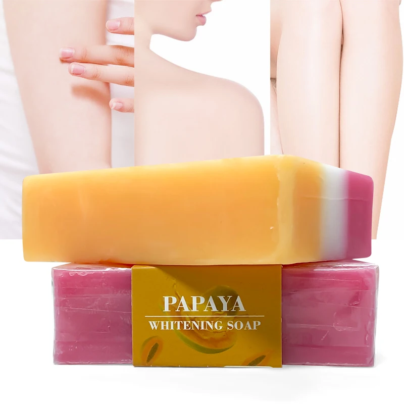 Private Label Papaya Soap Wholesale Natural Beauty Organic Skin Lightening Moisturizing Kojic Acid Papaya Soap