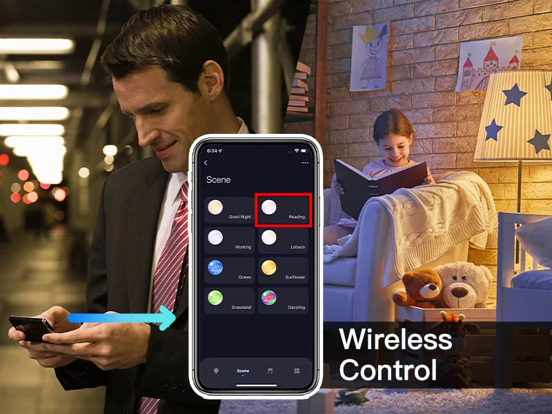 24W Indoor TUYA WIFI RGB+CCT Smart Work With Alexa Led Ceiling Light