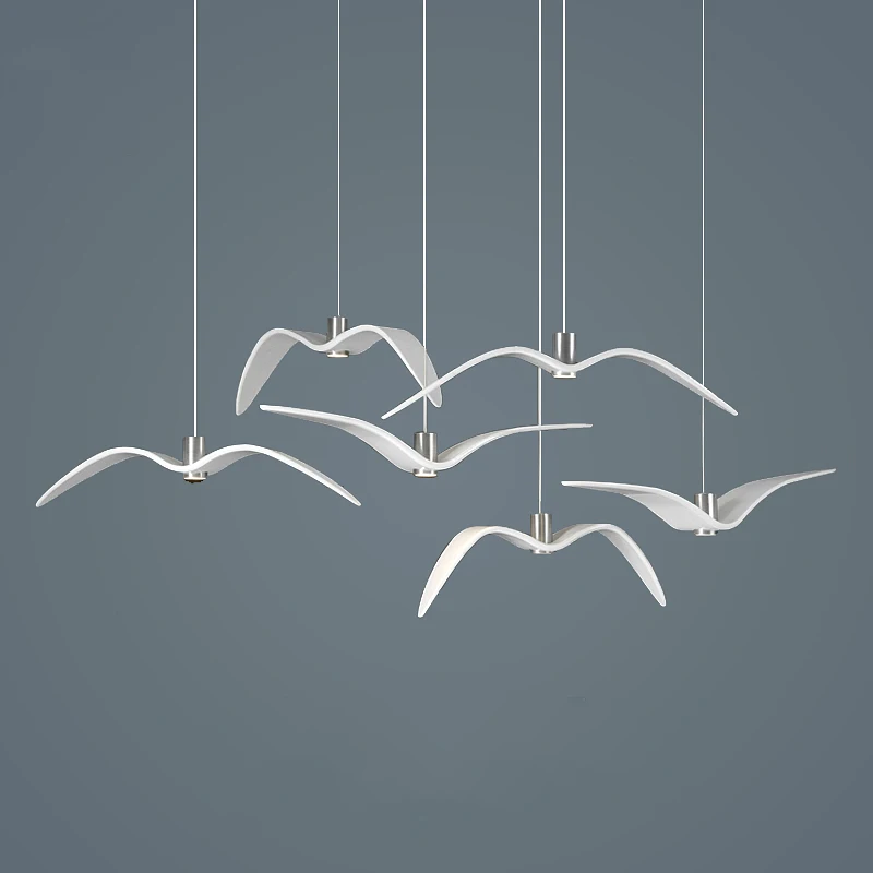 
Nordic Modern Design Mini Creative Lights Decoration Seagull shape Chandelier Pendant Lamp Light For Restaurant Living Room 