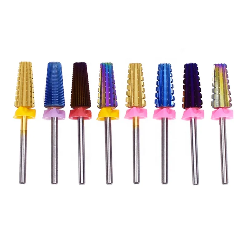 Bview Tool Nail Drill Bits Set Manicure Pedicure Burr File Tools Set Electric Carbide Tungsten for Nail Polishing