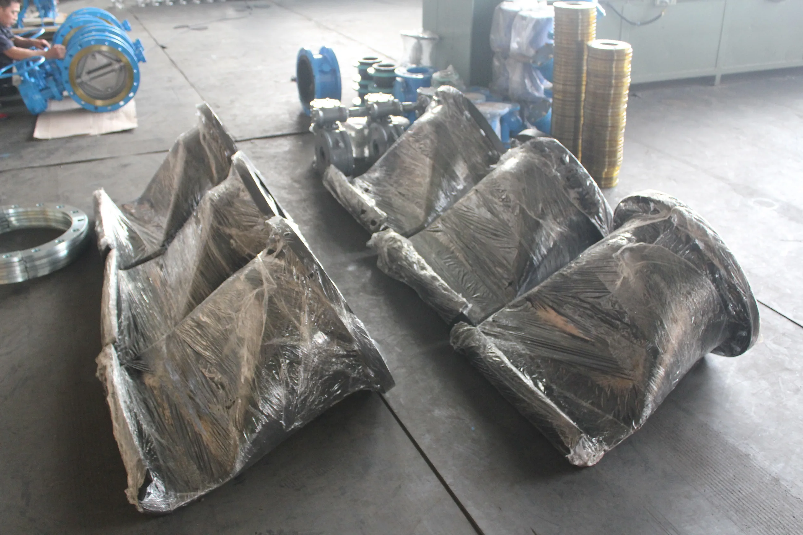 Flange ends rubber duckbill valve