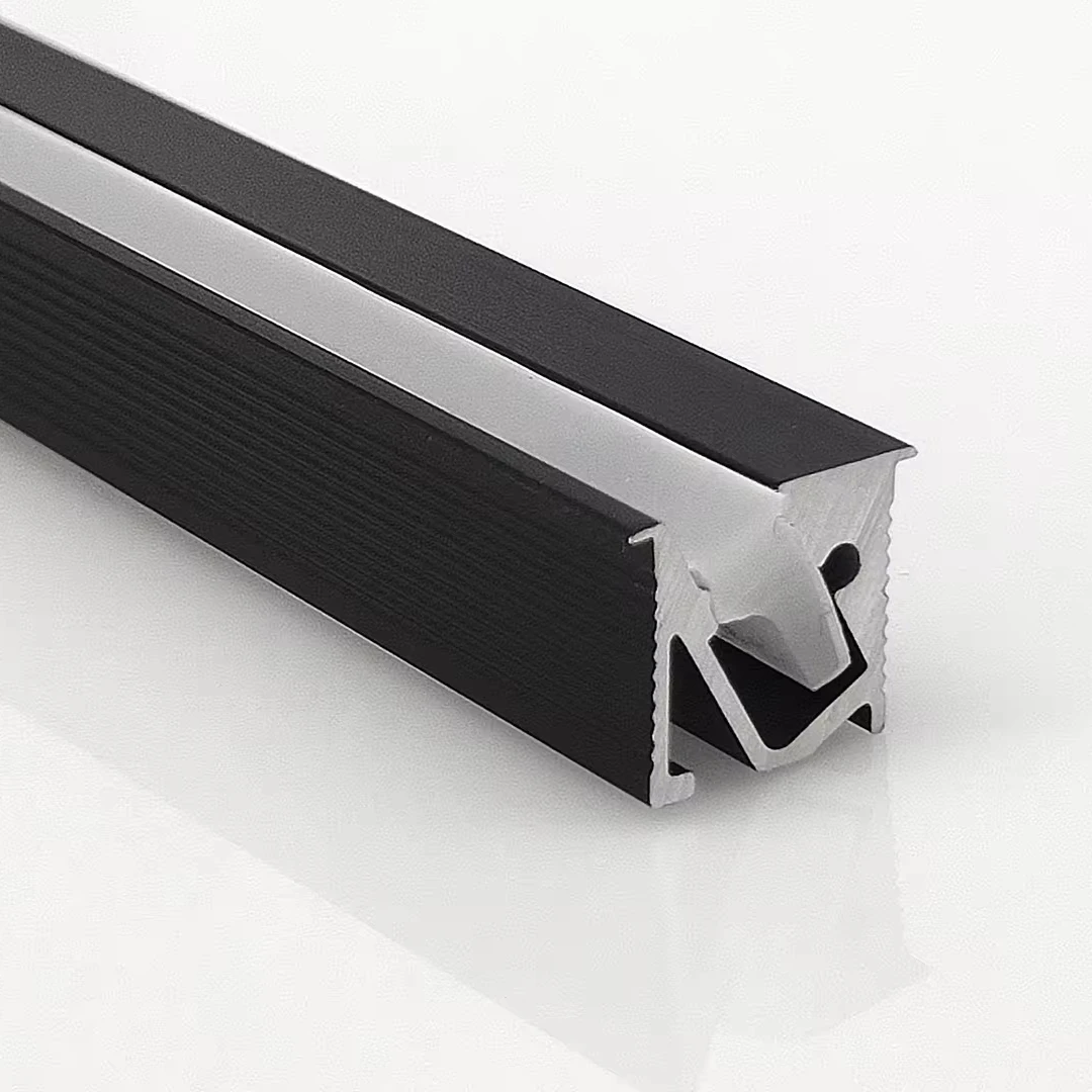 Anodized aluminum extruded LED strip lamp radiator channel diy interior lighting embedded LED profile