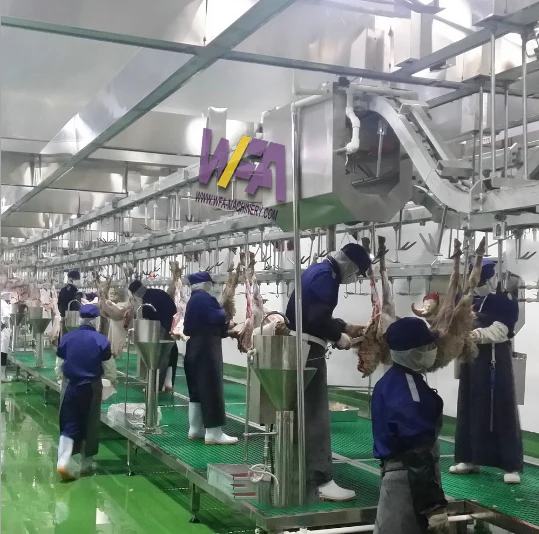 Complete Abattoirs 50-200 Sheep Per Day Abattoir Conveyor Systems for Goat Lamb Slaughter Meat Processing Equipment