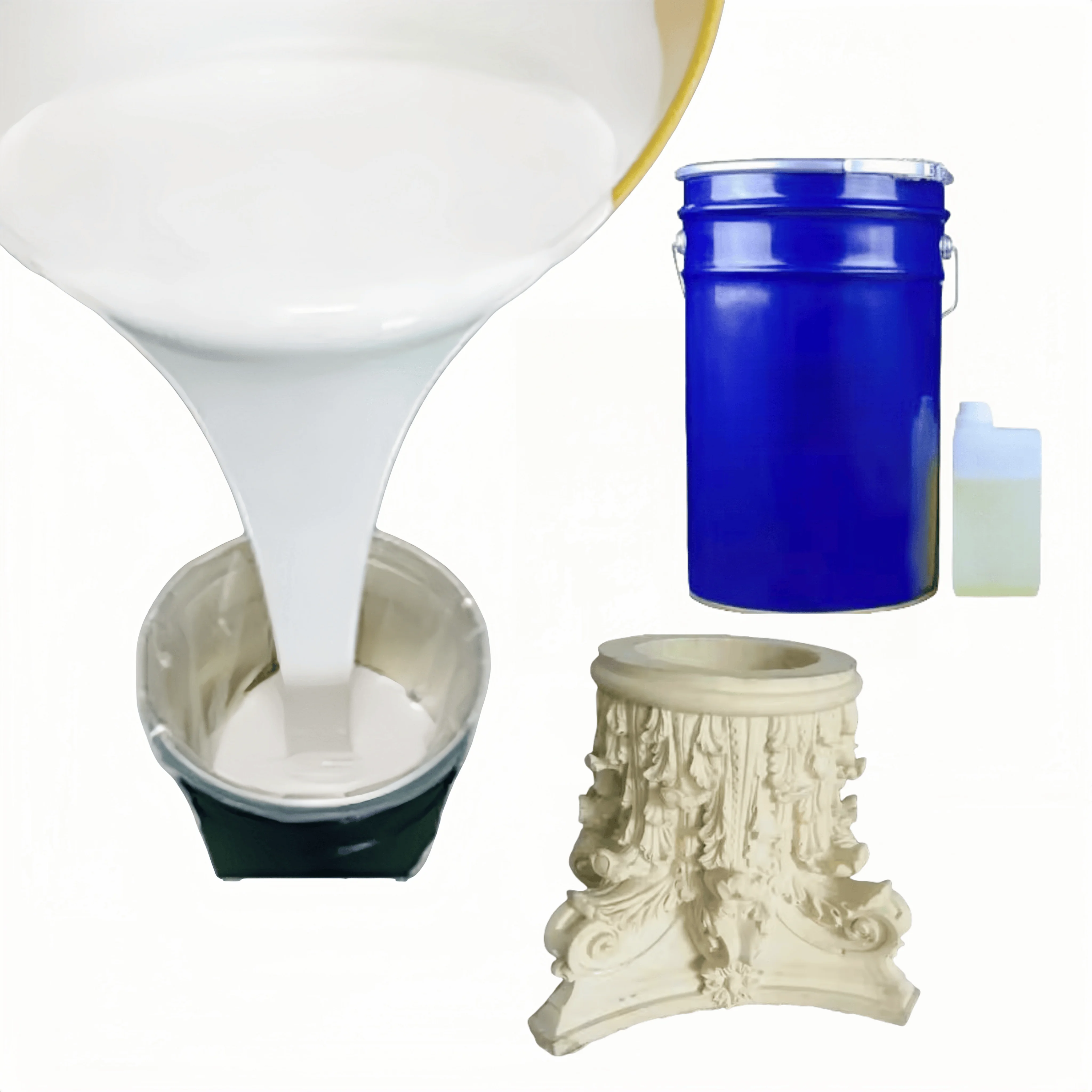 Polyurethane Liquid Silicone Casting Rubber Suppliers High Strength Concrete Molds For Plaster Resin Handicrafts