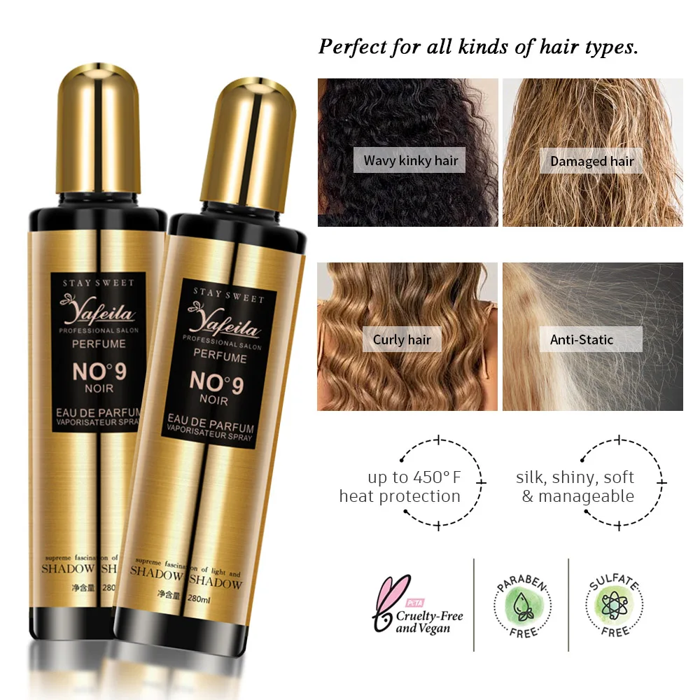 Private Label 250ml No Hold Heat Resistant Hair Gloss Spray for Fine Hair
