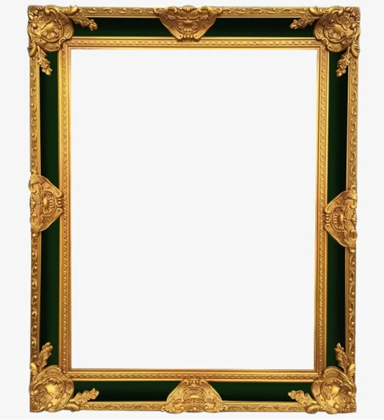Customize Unique Ornaments Picture Frame Vintage Baroque Wood Frame