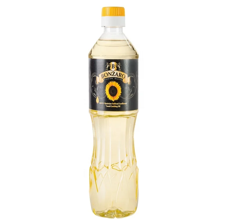 100% Natural BONZARO Refined Sunflower Oil 500mL, origin - Ukraine, HALAL certified