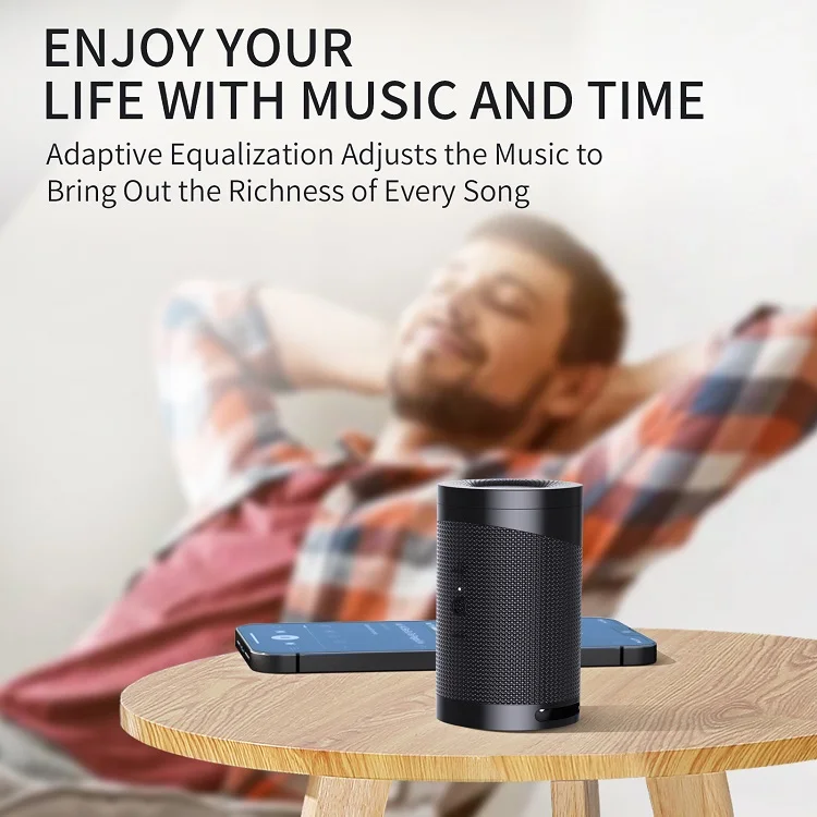 2022 New Arrival B40 Outdoor Hifi Bass Bt 5.1 Speaker Tws Earbuds Mini Stereo Wireless Portable Speaker With Earphones