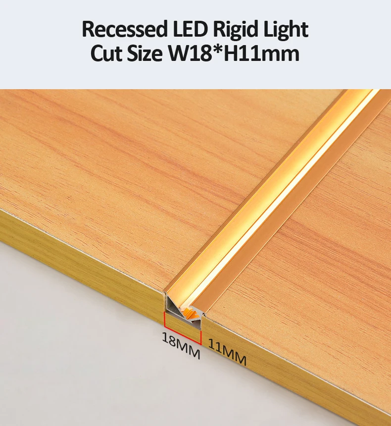 LED Light Bar Factory Directly Supply Aluminium alloy  Recessed Mounted Under Cabinet Led Light For Room Lighting Wholesale