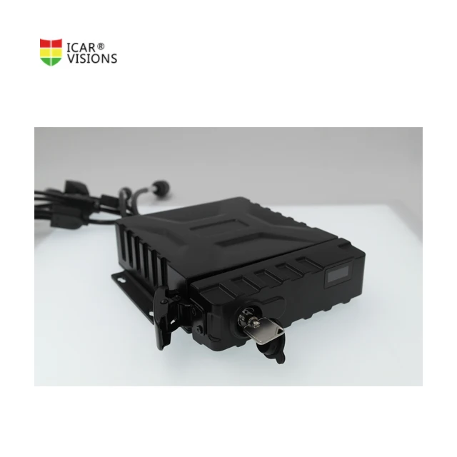 
Icarvision Top sale 4CH mini SSD vehicle dvr recorder for bus taxi with waterproof based on GPS 4G 