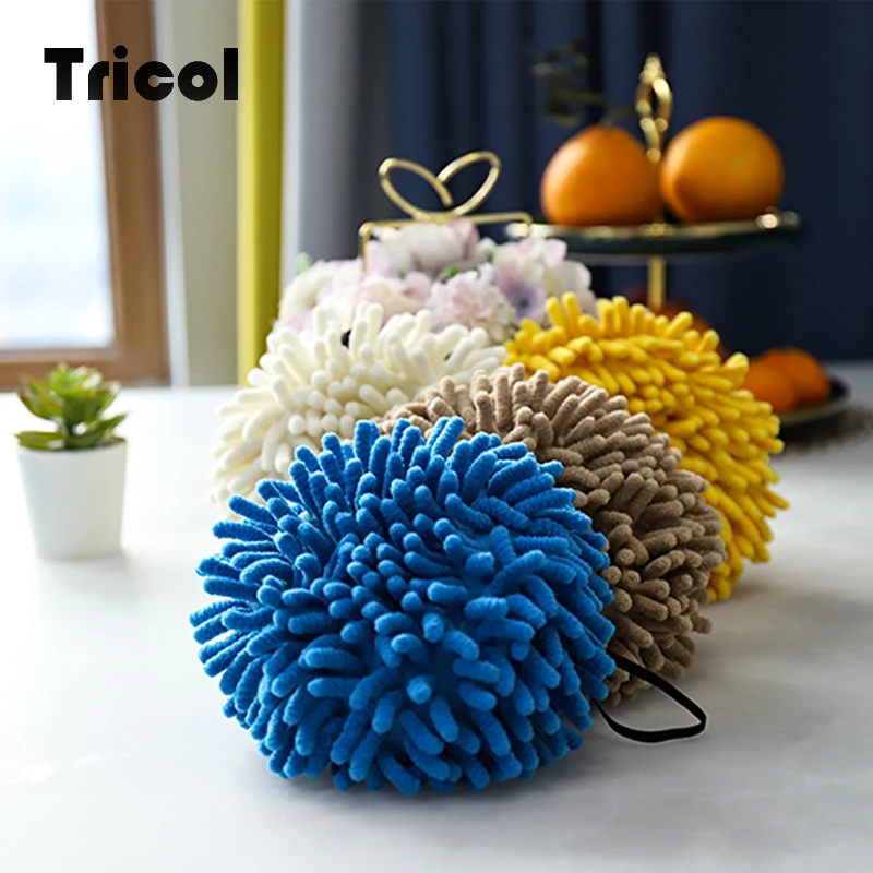 Strong Water Absorption 15*15*5Cm Microfiber Hand Towel Hand Dry Ball Towel