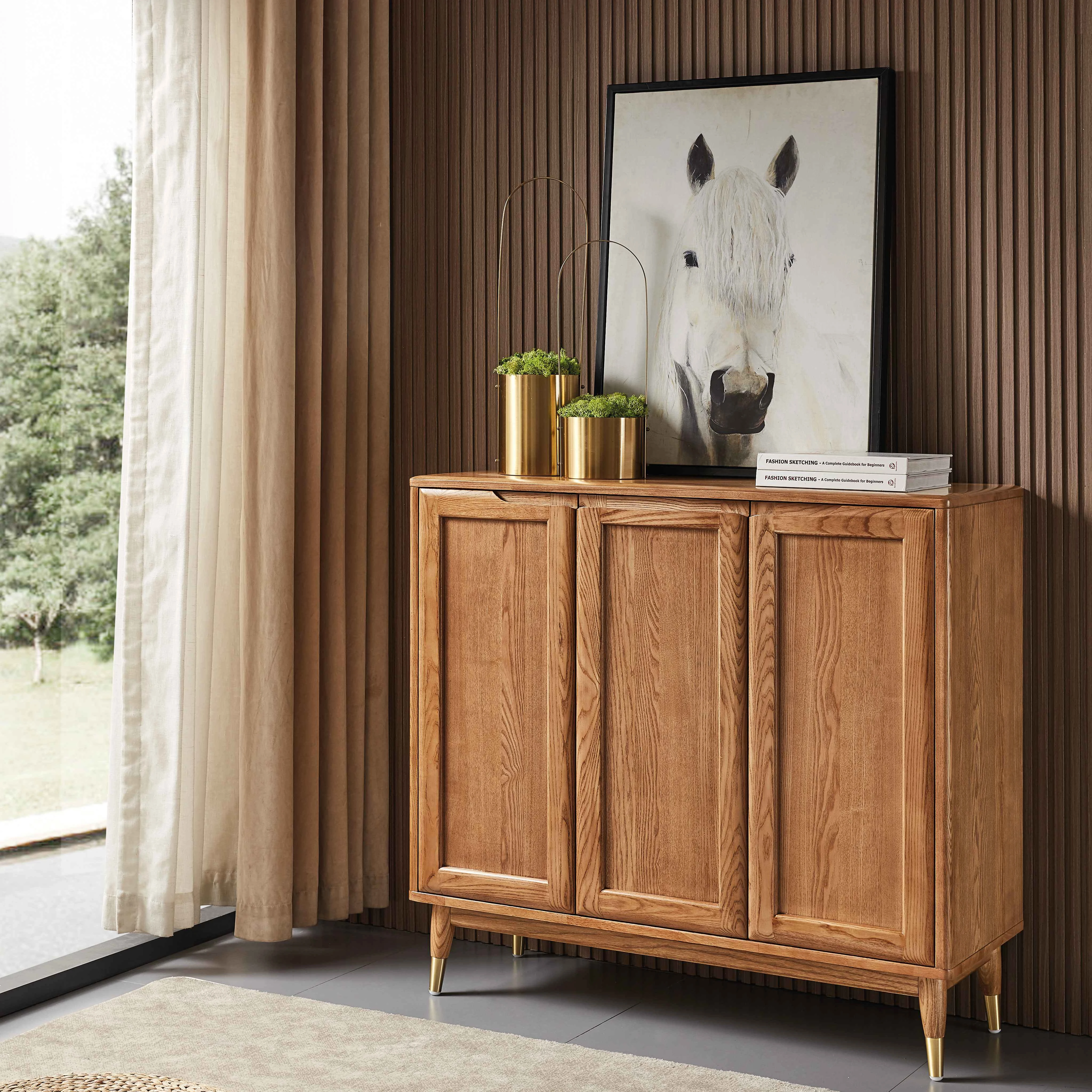 Мебель для дома, шкаф для хранения обуви из массива тика, дизайнерский шкаф для обуви