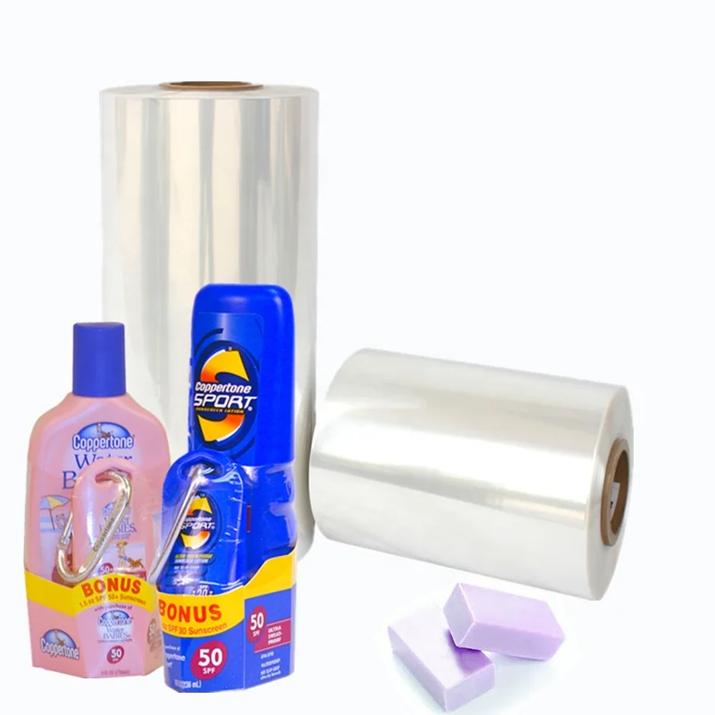 DMgreen Common Standard 12.5 Micron Thickness 500mm Width Pof Shrink Film Roll / Polyolefin Film / Shrink Film