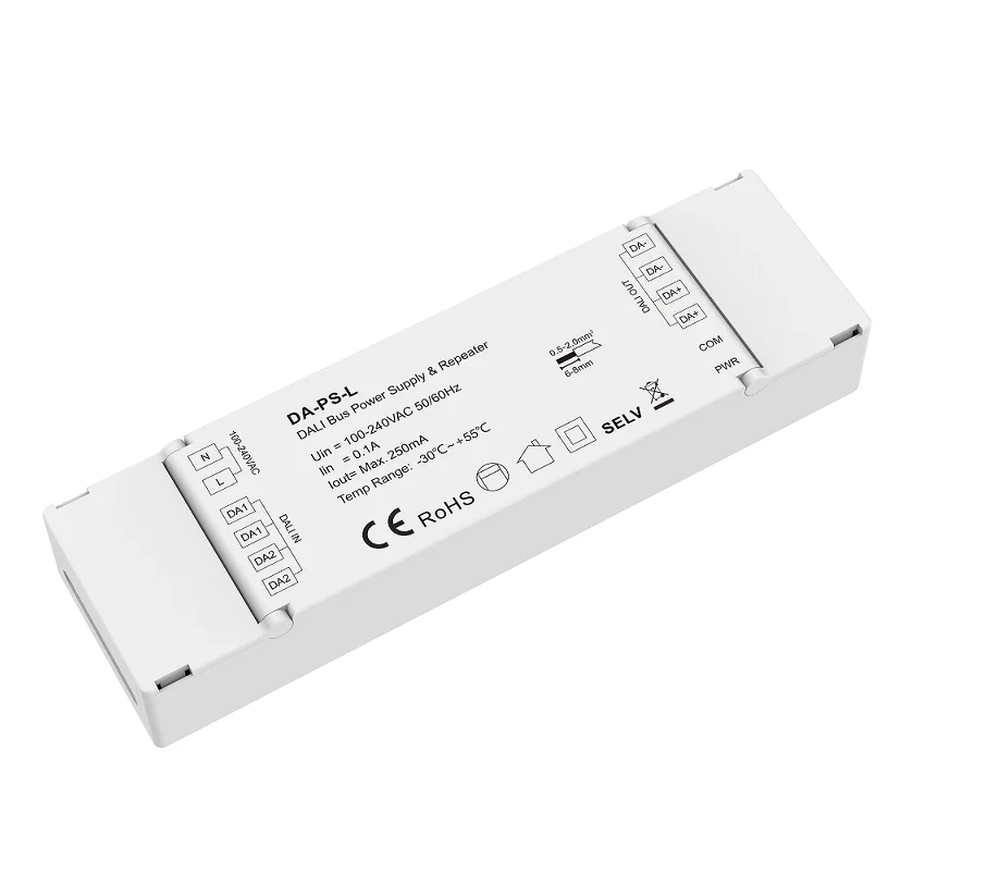SKYDANCE DA-PS-L 100-240VDC DALI Bus Power Supply & Repeater Over-heat protection DALI Bus Driver
