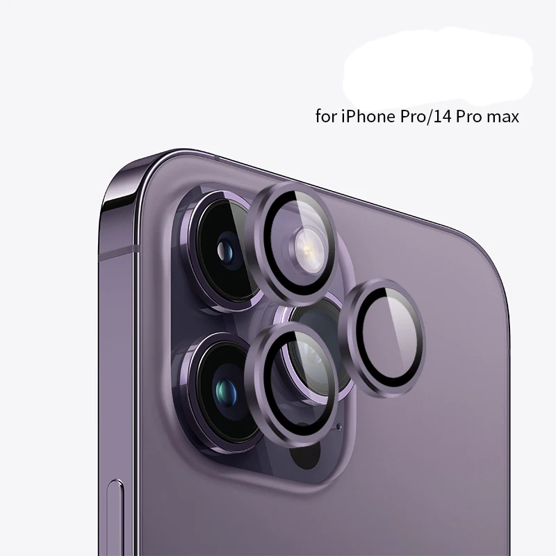 Защитная пленка для объектива камеры для iphone 14 Pro Max для iphone 14 Pro, пленка для объектива 9H, закаленное стекло для защиты экрана, фиолетовый