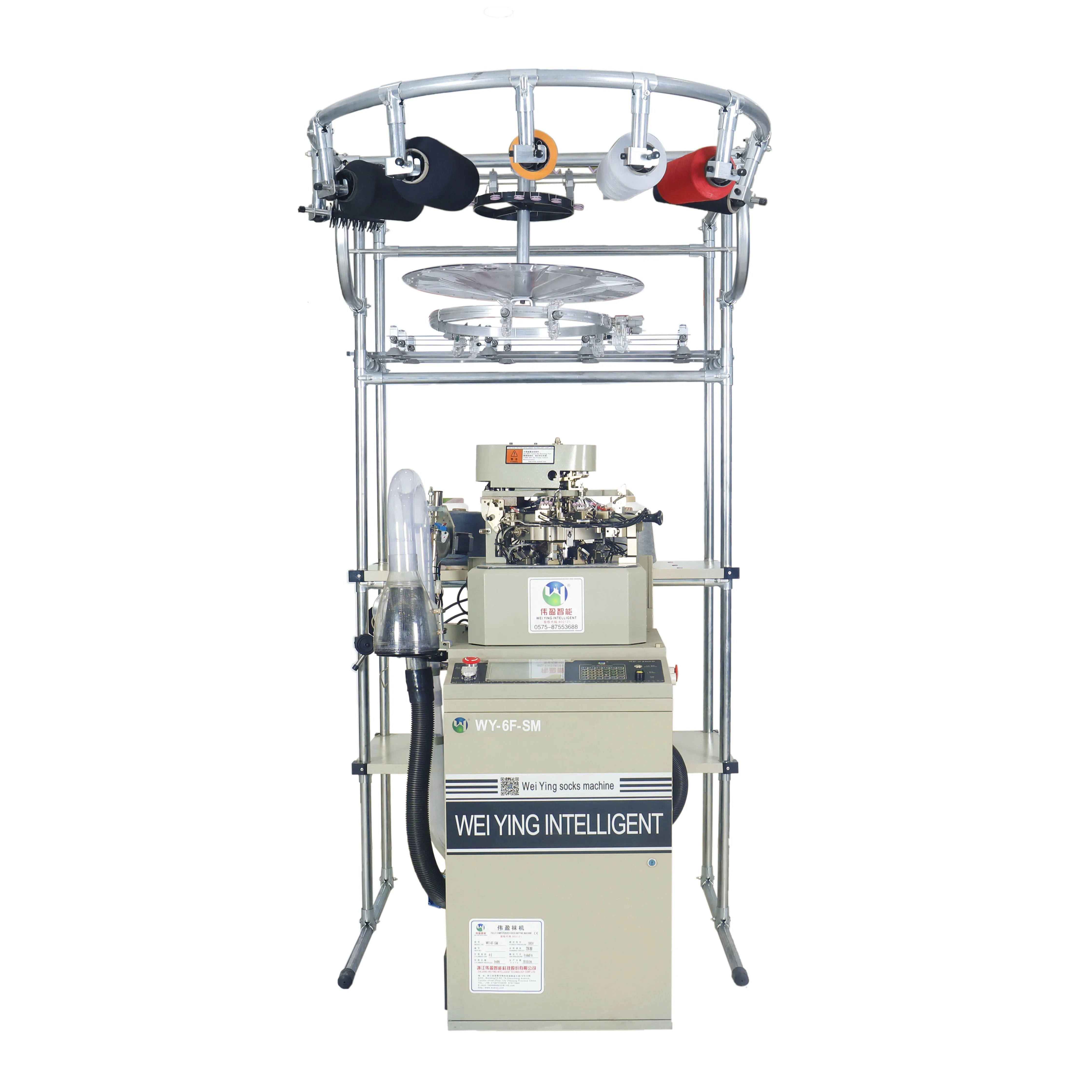 Одноцилиндровая Полностью компьютеризированная автоматическая машина для изготовления верхних носков